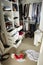 Untidy Teenage Bedroom With Messy Wardrobe