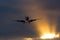 Untitled Boeing 737 Landing Sunset