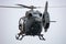 Untitled military helicopter at air base. Air force and army flight transportation. Aviation and rotorcraft. Transport