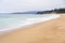 Untouched sand by the sea at empty beach in Algarrobo