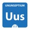 Ununseptium Chemical 117 element of periodic table. Molecule And Communication Background. Ununseptium Chemical Uus, laboratory