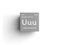 Unununium. Transition metals. Chemical Element of Mendeleev\\\'s Periodic Table. 3D illustration