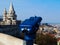 Unused binoculars at the Fisherman`s bastion in Budapest. no tourists