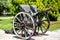 Unused Old Cannon with Wheels