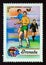 Unused post stamp Grenada 1974, East Germany versus Australia soccer game