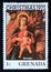 Unused postage stamp Grenada 1975, Mantegna christmas painting