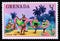 Unused postage stamp Grenada 1976, Carnival time celebration