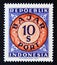 Unused postage stamp Republic Indonesia 1948, Digits in a double circle