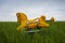 Unused rocking-horses in a vast North Dakota landscape