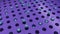 Unusual, beautiful 3d abstract purple balls falling into the holes. Animation. Rotating texture with spheres flying out