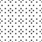 Unusual black and white small polka dot rhombus