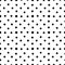 Unusual black and white small polka dot seamless