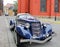 unusual blue vintage car