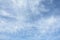 Unusual cirrus clouds in the blue sky. Beautiful sky background