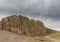 Unusual geology at Giants Causeway Ireland