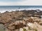 Unusual geology at Giants Causeway Ireland