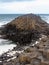 Unusual geology at Giants Causeway Ireland