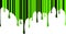 Unusual green paint drips with vertical tone stripes. Vector il