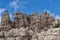 Unusual karst rock formations, El Torcal, Antequera, Spain.