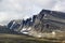 Unusual looking mountain massif in Norway