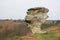 Unusual natural rock formation in England