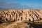 Unusual pink rocks near Uchisar town