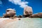 Unusual Rock Formations On An Exquisite Tropical Beach