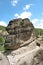 An unusual rock next to monastery of Varlaam, Meteora.