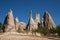 Unusual rocks of Cappadocia