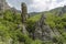 Unusual rocks in the Valley of Ghosts, Demerdzhi mountain, Crimea