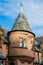 Unusual round turret on a house