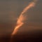 Unusual sunset contrail clouds in upstate NYS