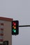 Unusual traffic light malfunctioning with all lights on