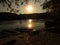 An unusual view of the Kunene River between Namibia and Angola