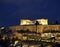 Unusual view of Parthenon by night