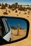 An unusual view of The Pinnacles limestone rocks, Western Australia