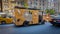 Unusual wood shingles clad ice cream van in New York City