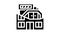 unusually shaped houses architecture glyph icon animation