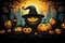 Unveil the Magic of Halloween: Mesmerizing Elements and Fiery Colors Converge in this Captivating Pattern. AI Generated