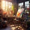 Unveiling Artistry: Vibrant Artist's Studio