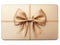 Unveiling Elegance: Unravel the Golden Bow on the Chic White Gift Card!