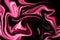 unveiling the intricate patterns of liquid abstract designs, plastic pink and black graphics, color art form, and digital