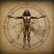 Unveiling perfection: timeless allure of vitruvian man, leonardo da vinci's iconic representation of human