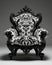 Unveiling the Timeless Elegance: Victorian-Style Black and White Masterpiece Chair