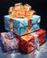 Unwrapping Surprises: A Colorful Blend of Presents, Bows, and Co