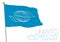 UNWTO United Nations World Tourism Organization, flag and symbol