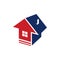 Up Arrow House Flat Property Realty Logo Symbol