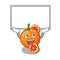 Up board blood orange in mascot fruit basket