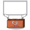 Up board brick character cartoon style