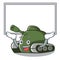Up board tank character cartoon style